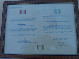 Delcampe - DOCUMENT  TROUPE D OCCUPATION  DU MAROC ALGER 1925 COMBAT DE TOUNAT 2 Document Encadres - Documents