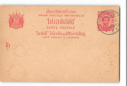 Delcampe - CPA Thailand Entier Postal Bangkok - Thaïland