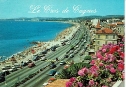 06-LE CROS DE CAGNES-VUE GENERALE DU BORD DE MER-AUTOMOBILES - Cagnes-sur-Mer