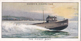 Smugglers & Smuggling 1932  - 42 The Picket Boat -  Ogdens Original Cigarette Card - - Ogden's