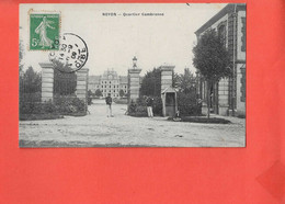 Delcampe - 60 NOYON Cpa Animée Quartier Cambronne - Noyon