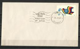 Delcampe - INDIA 1989, Pin Code Campaign, Pincode, Symbolic Flying Bird & Letter, FDC, Plain Cover, Bombay Cancellation. Scarce - FDC