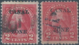 United States,U.S.A,1924 -1933  Overprinted "CANAL/ZONE"on 2c , Used - Zona Del Canale / Canal Zone