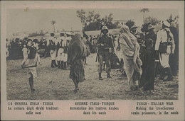 Delcampe - LIBIA / LYBIA - ITALY / TURKEY WAR - ARABS PRISONERS / CATTURA DEGLI ARABI TRADITORI -  RPPC POSTCARD 1910s (11849) - Libyen