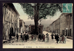 CPA 83 - SAINT ZACHARIE - 78. RUE VOLTAIRE ET Gd. CHEMIN - COULEUR - Saint-Zacharie