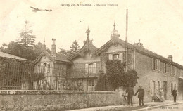 GIVRY EN ARGONNE MAISON ETIENNE AEROPLANE 1918 - Givry En Argonne