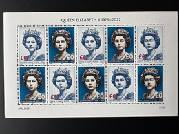 £0 2022 - Feuillet Kleinbogen " Queen Elizabeth II " Matej Gabris - Erinofilia