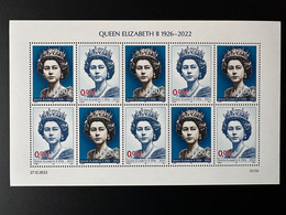 0€ 2022 - Feuillet Kleinbogen " Queen Elizabeth II " Matej Gabris - Vignetten (Erinnophilie)