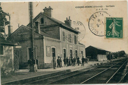 Delcampe - 86 - Couhé : La Gare - Couhe