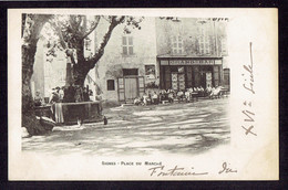 Delcampe - CPA 83 - SIGNES - PLACE DU MARCHE - Signes