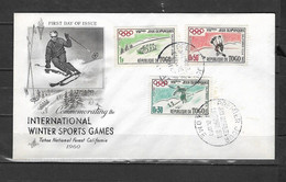 Olympische Spelen 1960 , Togo - F.D.C. - Invierno 1960: Squaw Valley