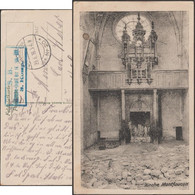 Allemagne / France (Meuse) 1916. Carte De Franchise Militaire. L'orgue De L'église De Montfaucon Avant Destruction - Música
