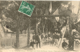 Delcampe - CAMP DE CHALONS LE CHENIL DE LA SOCIETE DE CHASSE A COURRE PREPARATIFS D'INAUGURATION 1908 - Camp De Châlons - Mourmelon