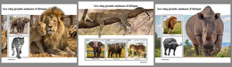 Delcampe - DJIBOUTI 2022 MNH African Big Five Afrikanische Wildtiere M/S+2S/S - OFFICIAL ISSUE - DHQ2305 - Wild