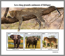 Delcampe - DJIBOUTI 2022 MNH Elephants Elefanten African Big Five M/S - OFFICIAL ISSUE - DHQ2305 - Eléphants