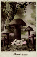 Delcampe - J0202 - CHAMPIGNONS - BÉBÉ - Bonne Année - Pilze
