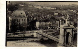 Cpa SEYSSEL Les Quais Et Les Usines De Mèches - Seyssel