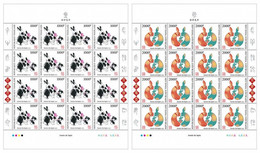 Delcampe - Togo 2022, Year Of The Rabbit, 2sheetlets - Astrologie