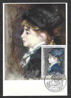 Delcampe - FRANCE. N°1570 Sur Carte Maximum De 1968. Tableau De Renoir. - Impressionisme