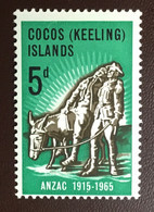 Cocos Keeling 1965 ANZAC Animals MNH - Isole Cocos (Keeling)
