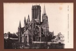 Delcampe - (RECTO / VERSO) COUTANCES - N° 10 - L' ABSIDE DE LA CATHEDRALE - CPA - Coutances