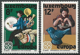 LUXEMBURG 1981 Mi-Nr. 1031/32 ** MNH - CEPT - Unused Stamps