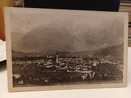 Delcampe - Cartolina Belluno Con Le Dolomiti Viste Dall'altopiano Di Castion 1917 - Belluno