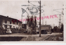 87- ST SAINT LAURENT SUR GORRE - AUVENT-  CAFE DE LA GARE - LA GARE TRAMWAY ELECTRIQUE HAUTE VIENNE - - Saint Laurent Sur Gorre