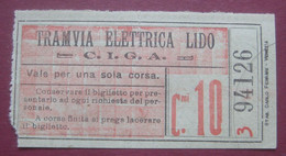 Lido Di Venezia - Tramvia Elettrica Lido C.I.G.A / Bitter Venezia Caffe Giacomuzzi S. Marco Calle Vallaresso - Europe