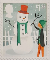 UK GB Great Britain QEII 2014 CHRISTMAS: SNOWMAN £1.28 (SG 3652), As Per Scan - Unclassified
