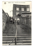 THUIN - Escalier De La Ville Basse - Envoyée En 1910 - édition : Hermans No 2305 - Thuin