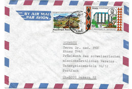 242 - 31 - Enveloppe Envoyée De  Rwanda En Suisse - Storia Postale