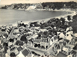 Delcampe - - Ref-AC256- Côtes D Armor - Erquy Plage -plage Port Au Fond-vue Aerienne " En Avion Au Dessus De "- Edit. Lapie N°22 - - Erquy