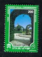 VATICANO - VATICAN - UN 1017  - 1995 ANNO EUROPEO DELLA NATURA:  GIARDINI VATICANI     - (USED°) - Usati