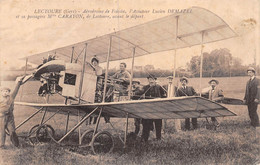 Delcampe - PIE-23-JMT. 215 : LECTOURE. AERODROME DE  FOISSIN. AVAITEUR LUCIEN DEMAZEL ET Mlle CARAYON. AVIATION AVION - Lectoure