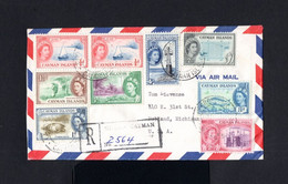 K32-CAYMAN ISLANDS-AIRMAIL REGISTERED COVER GRAND CAYMAN To MICHIGAN (usa) 1962.British Colonies.Enveloppe RECOMMANDE - Cayman Islands