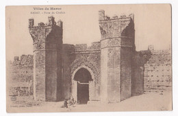 CPA 1921, Porte Du Chellah, Pour Université De Montpellier, Avec 2 Timbres Surchargés 10 Protectorat Français - Rabat