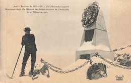 Delcampe - MODANE : MONUMENT ELEVE A LA MEMOIRE DES SOLDATS VICTIMES DE L'AVALANCHE DU 22 DECEMBRE 1901 - Modane