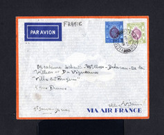 S5266-HONG KONG-AIRMAIL COVER HONG KONG To ST.SERVAN Sur MER (france) 1938.WWII.CHINA.British Colonies.Enveloppe .BRIEF - Storia Postale