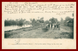 * GAMBIE - BATHURST - Gambia River - Part Of The Native Village By The River Side - Animée - 1909 - Gambia