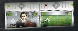 SAN MARINO - UN 1458.1459 - 1995 ANNIVERSARIO DELLA RADIO: G. MARCONI (COMPLET SET OF 2 SE-TENANT WITH  LABELS) - USED° - Used Stamps