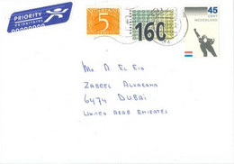 NETHERLANDS - 2020 -  STAMPS  COVER TO DUBAI. - Brieven En Documenten