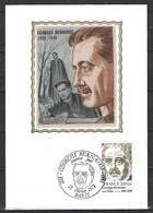 FRANCE. N°1987 Sur Carte Maximum De 1978. Georges Bernanos. - Ecrivains