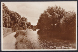 PHOTO CARD * THE THAMES At MAIDENHEAD * WITH STEAMER ! Rare - Places