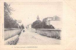 FRANCE - 69 - CONDRIEU - La Route Nationale - J Chapas - Carte Postale Ancienne - Condrieu