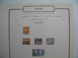 Tunisie Etude Oblitération Voir Scan  :   Philippe - Thomas - Used Stamps