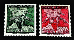 Chile,1958,Antartics, MNH. Michel # 545-546 - Internationaal Geofysisch Jaar