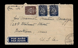 PORTUGAL AIRMAL COVER - 1949 FROM PORTUGAL TO UNITED STATES - CARIMBO LISBOA (PLB#03-03) - Briefe U. Dokumente