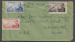 SPAIN AIRMAL COVER - 1949 FROM SPAIN TO UNITED STATES - MACEIRA PONTEVEDRA (PLB#03-12) - Cartas & Documentos