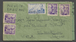 SPAIN AIRMAL COVER - 1949 FROM SPAIN TO UNITED STATES - MACEIRA PONTEVEDRA (PLB#03-14) - Cartas & Documentos